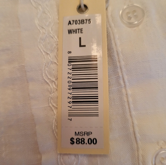 Max Studio White Ruffle Blouse - Picture 15 of 15